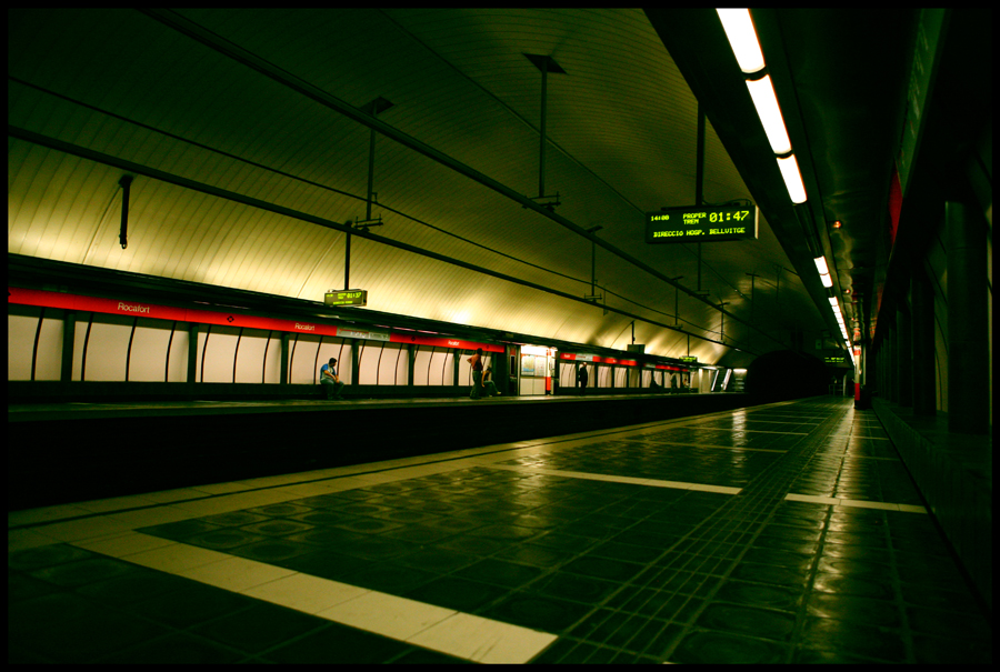 The train in Barcelona