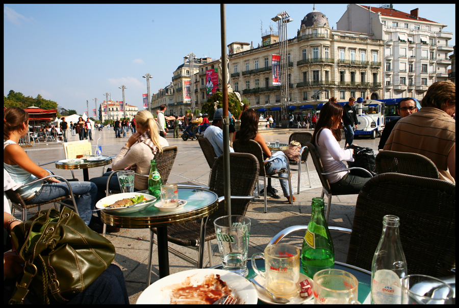 Sitting in Montpellier
