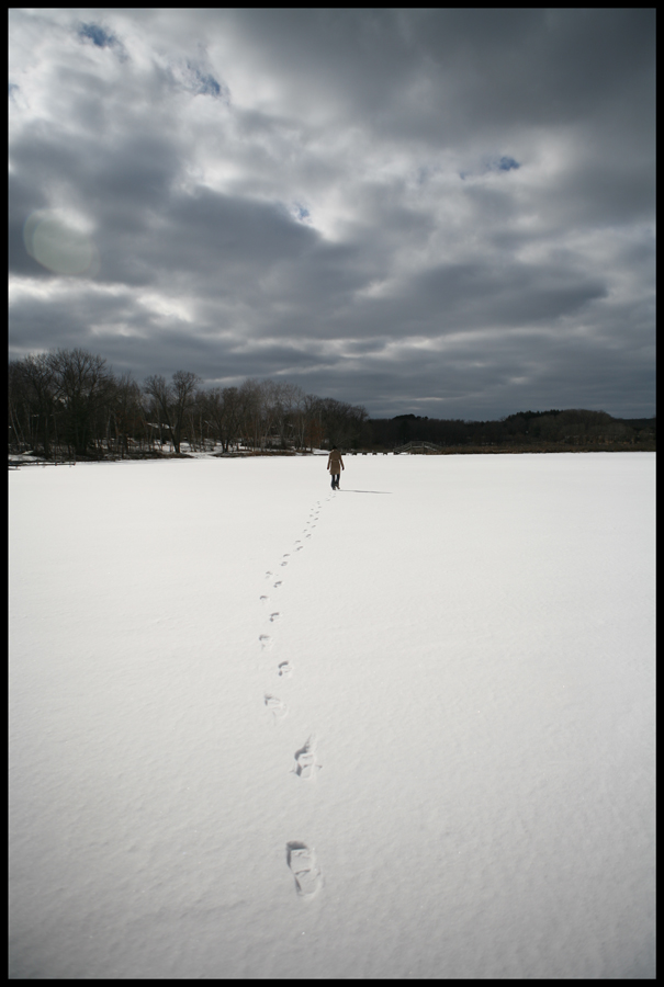 Footsteps in the snow