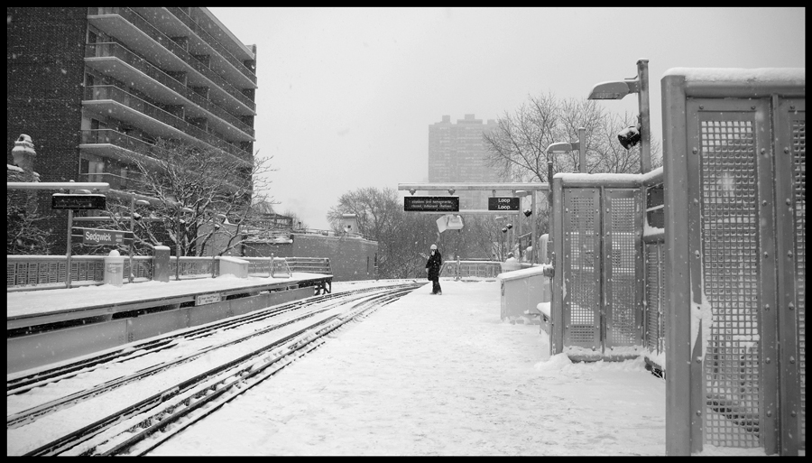 Waiting for the train