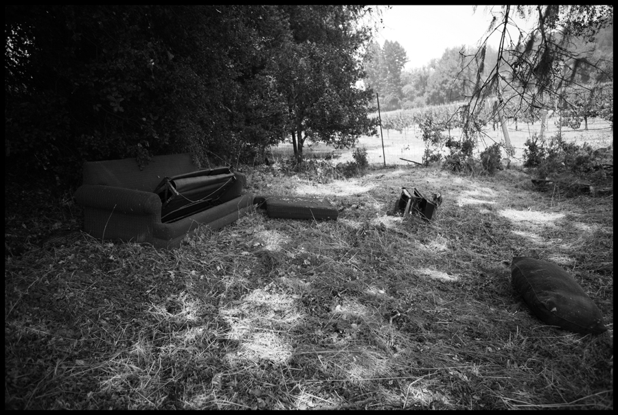 Couch and a TV Set