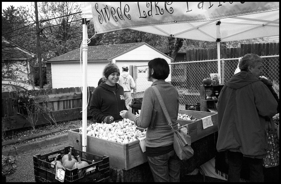 Nicole Selling Garlic