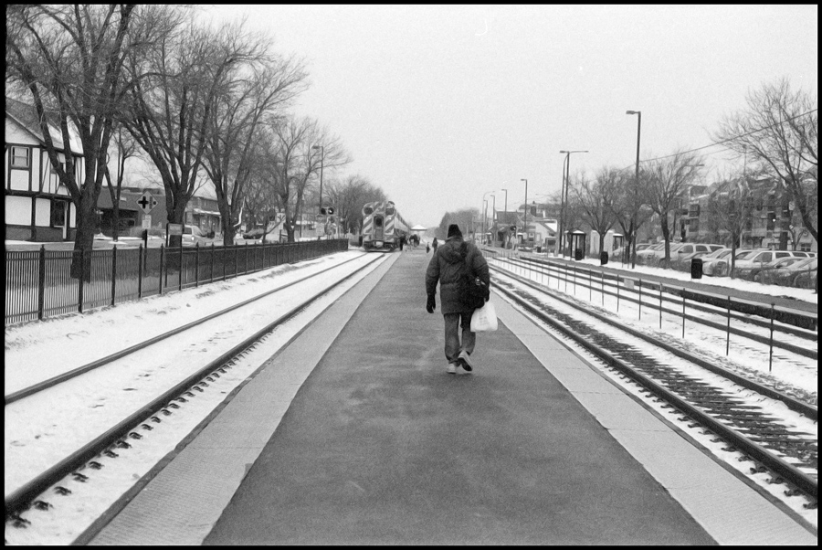 Approaching the Train