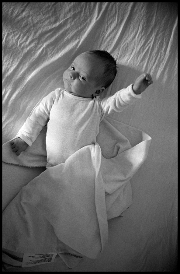 Henry Practicing His Pete Townshend Windmill