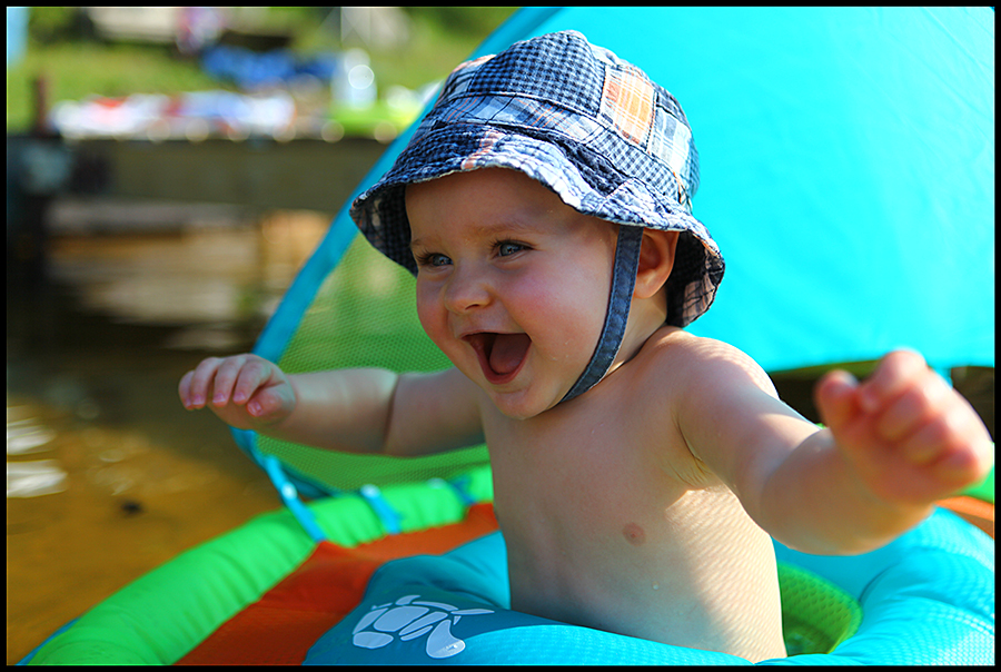 Swimming at Goose Lake
