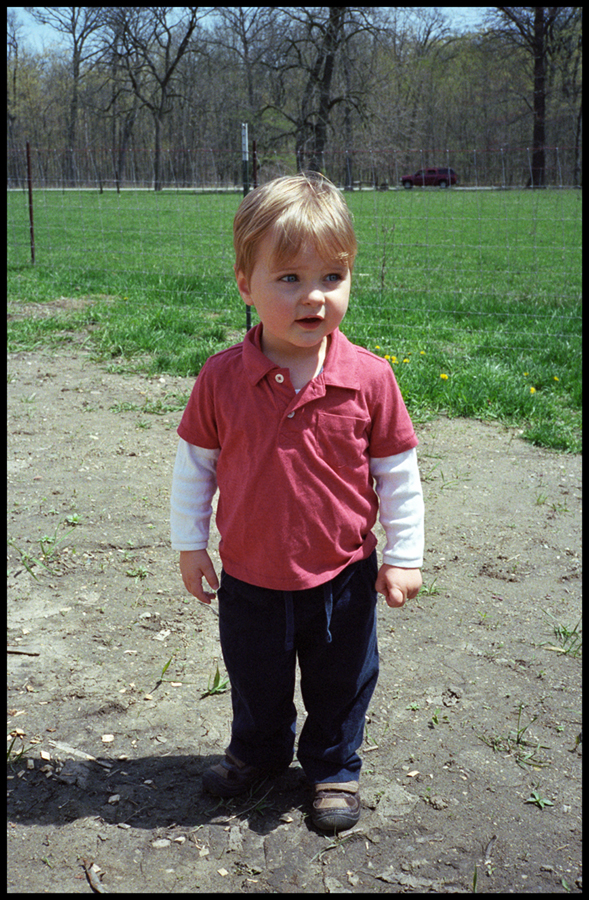 Henry on the farm