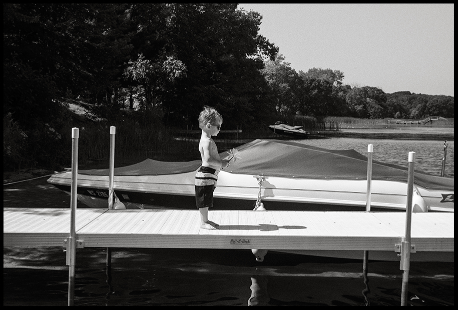 On the pier